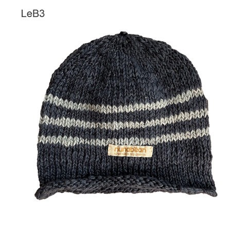 eco-baby stripey beanies (0-3m)