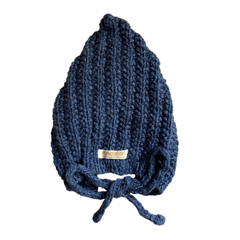 baby bonnet (fisherman stitch)