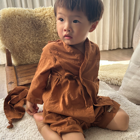 Umber Baby Kimono Set