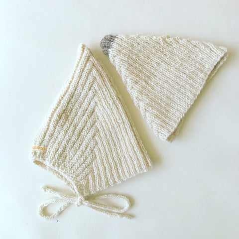 baby bonnet (pixie chevron)