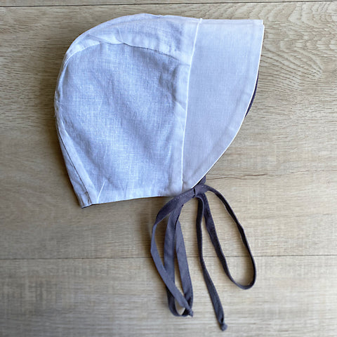 reversible baby bonnet